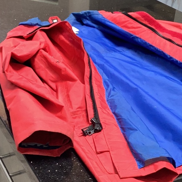 Men’s Vintage Henri Lloyd sailing rain coat Red Size - Picture 7 of 10